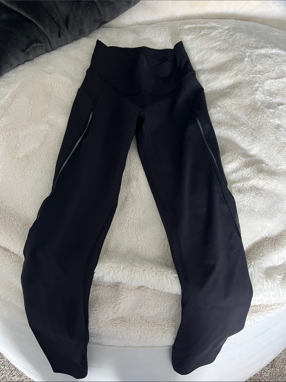 lululemon athletica Black Athletic Zip-Detail Leggings